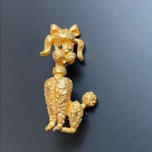 Vintage Mamselle Poodle Brooch